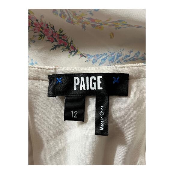 Paige Dress Marjie Floral long sleeve minidress size 12 - Picture 6 of 6